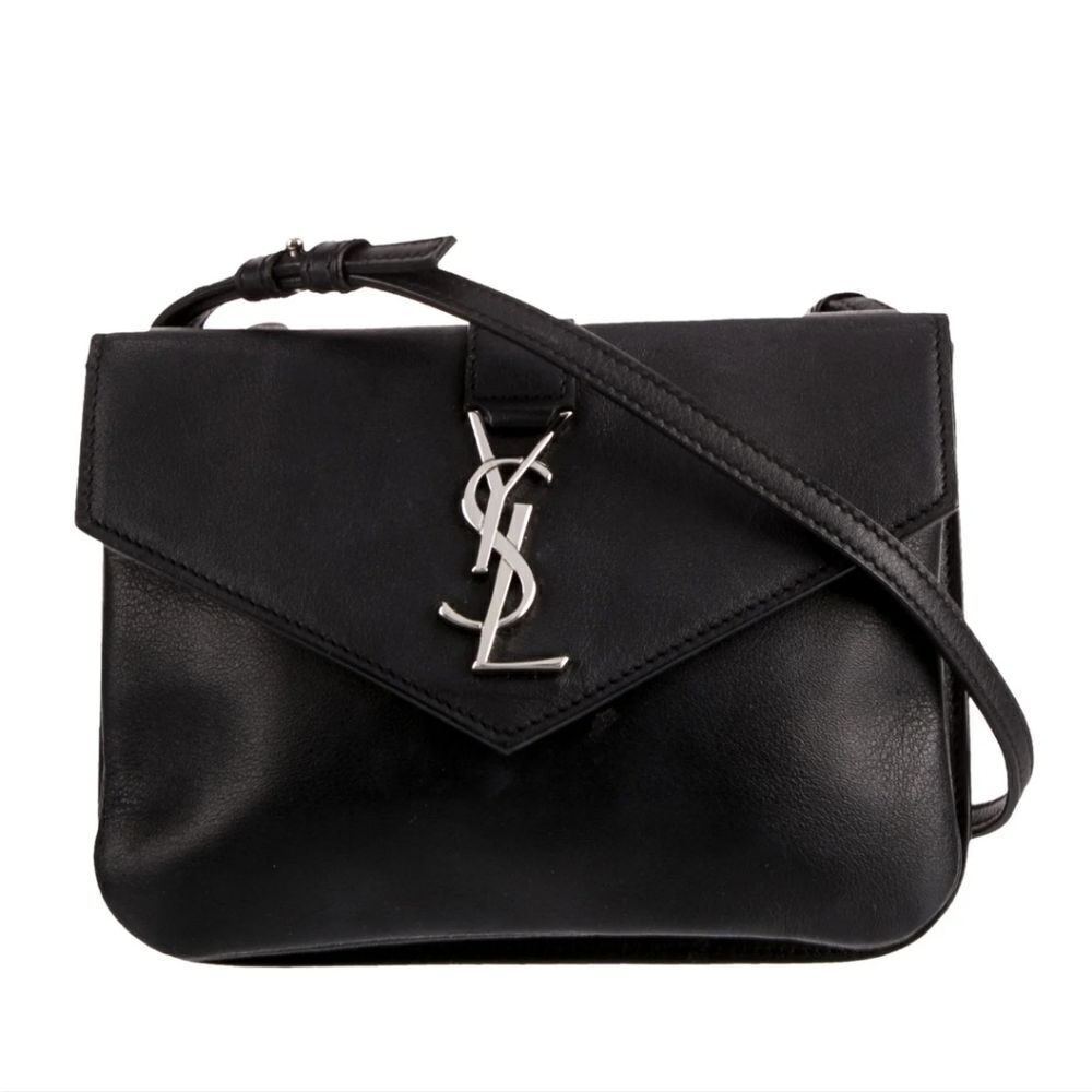 Saint Laurent Leather Tri Pocket Mini
